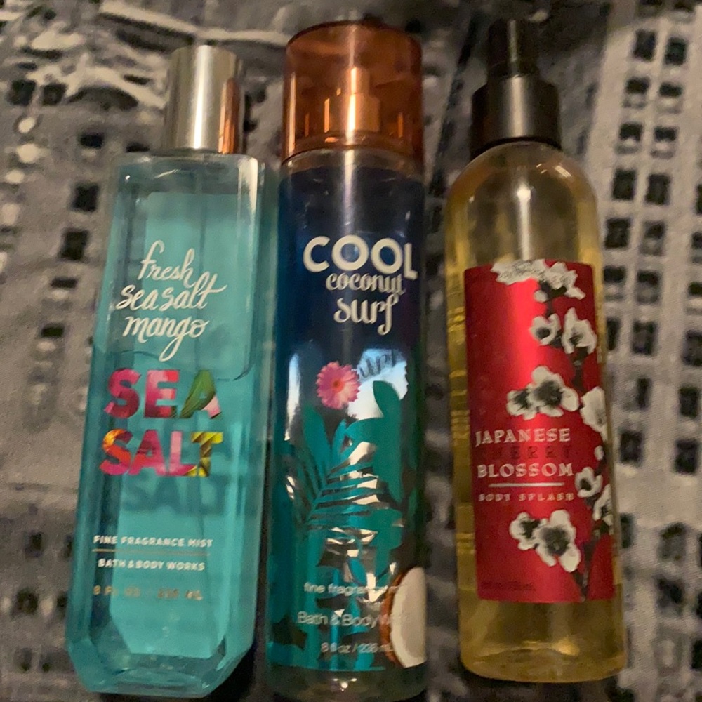 Bath and body works mists